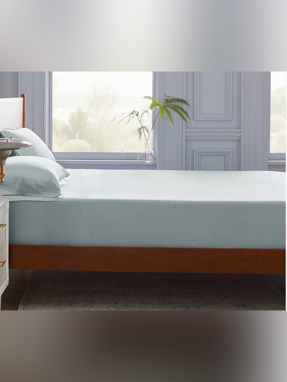 NWOT Quince Bamboo Fitted Sheet Set, Twin XL (Mist)